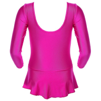 Купальник гимнастический Grace Dance, с юбкой, с длинным рукавом, р. 32, цвет лиловый