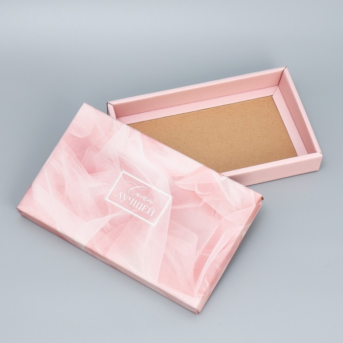 Коробка подарочная складная, упаковка, &laquo;Самой лучшей&raquo;, 25.5 х 15 х 4 см