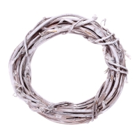 Лиана сухая, венок — 8 см, цвет белый Лиана сухая, венок — 8 см, цвет белый
