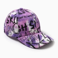 Кепка мужская MINAKU с надписями, цвет сиреневый, р-р 58 Кепка мужская MINAKU с надписями, цвет сиреневый, р-р 58