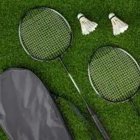 Набор для игры в бадминтон Gloucester, черно-серый