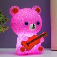 Ночник "Мишка" LED RGB от батареек 3хLR44 МИКС 10х10х15,5см RISALUX Ночник "Мишка" LED RGB от батареек 3хLR44 МИКС 10х10х15,5см RISALUX