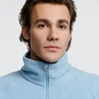 Куртка флисовая унисекс Fliska, голубая, размер XS/S