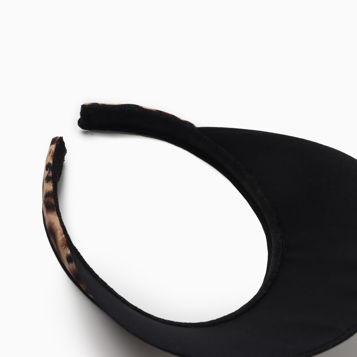 Козырёк женский MINAKU Козырёк женский MINAKU "Leopard" цвет чёрный, р-р 56-58
