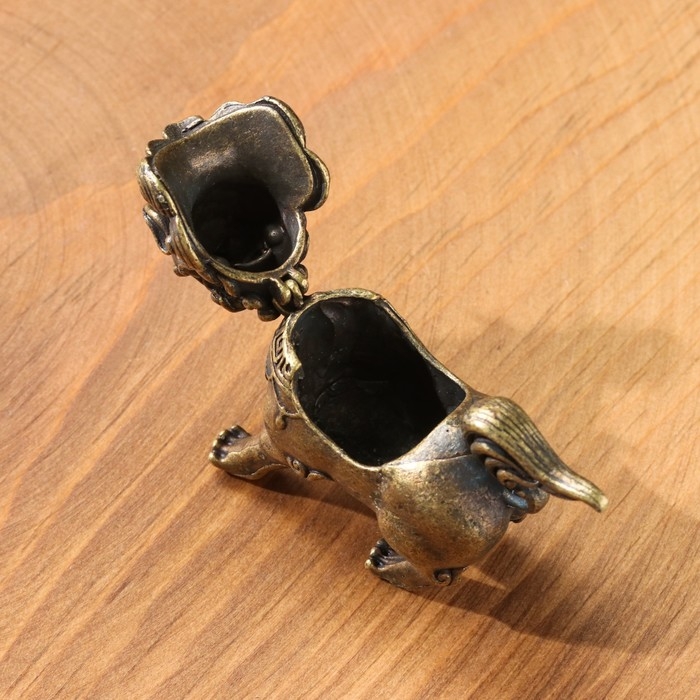 Курильница для благовоний конусов Курильница для благовоний конусов "Лев", 5,5 х 5 см, бронзовый