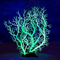 Растение искусственное аквариумное, светящееся, 20 см, зелёное Растение искусственное аквариумное, светящееся, 20 см, зелёное