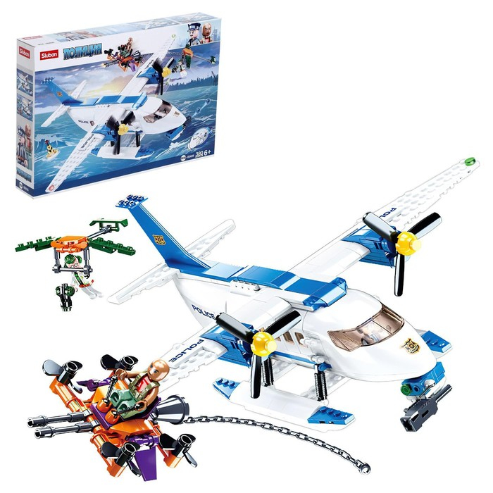 Конструктор Полиция &laquo;Гидроплан&raquo;, 380 деталей