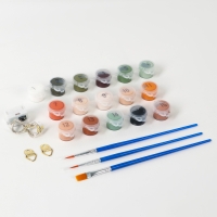 Картина по номерам с подрамником и гирляндой &laquo;Пионы&raquo;, 20 х 30 см