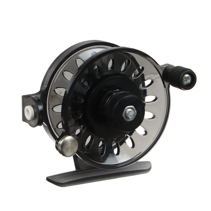 Катушка инерционная, пластик, диаметр 6 см, направляющая лески, цвет черный, 109A Катушка инерционная, пластик, диаметр 6 см, направляющая лески, цвет черный, 109A