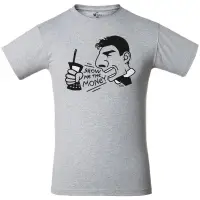 Футболка Show Me The Money, серый меланж, размер S Футболка Show Me The Money, серый меланж, размер S