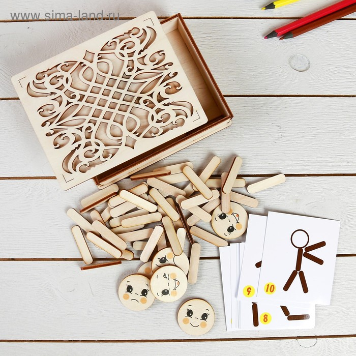 Мозаика из палочек &laquo;Человечки&raquo;