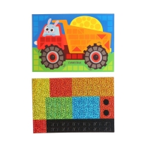 Аппликация форменными стикерами &laquo;Самосвал&raquo;, набор для творчества, стикерная мозаика