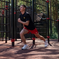 Шорты спортивные ONLYTOP unisex red, р. 52 Шорты спортивные ONLYTOP unisex red, р. 52