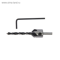 Сверло с зенкером ТУНДРА, 5 х 85 мм Сверло с зенкером ТУНДРА, 5 х 85 мм