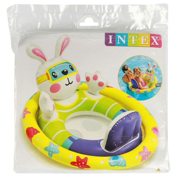 Круг для плавания «Зверюшки», с сиденьем, от 3-4 лет, цвет МИКС, 59570NP INTEX Круг для плавания «Зверюшки», с сиденьем, от 3-4 лет, цвет МИКС, 59570NP INTEX