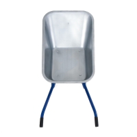 Тачка строительная, двухколёсная: груз/п 200 кг, объём 100 л, синие ручки Тачка строительная, двухколёсная: груз/п 200 кг, объём 100 л, синие ручки