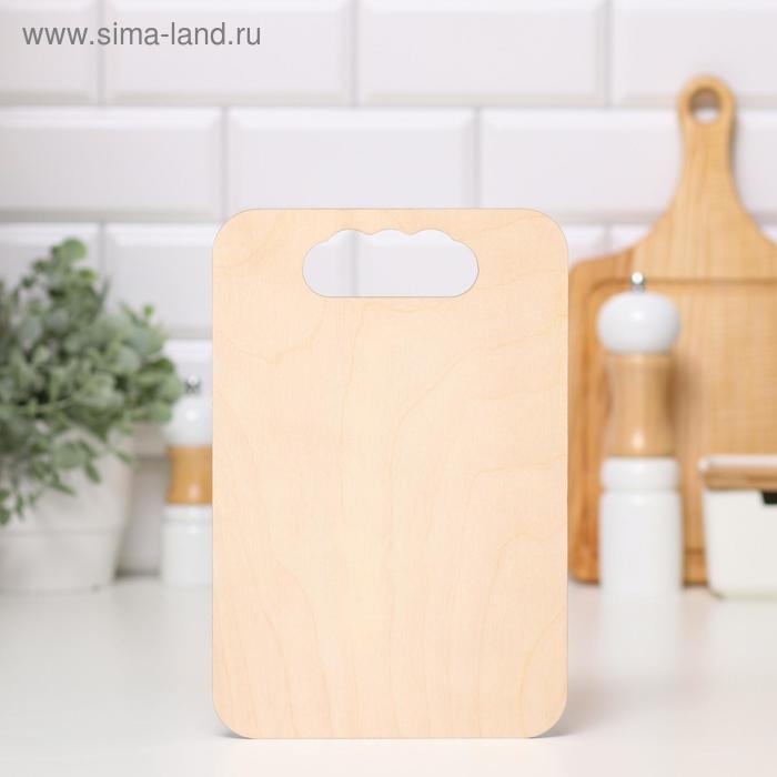 Доска разделочная Доска разделочная "Правила дома", дерево, 18х27 см