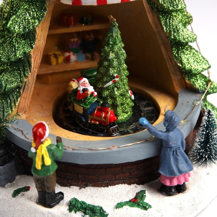 Светодиодная фигура &laquo;Рождественская ель&raquo; 22 &times; 34 &times; 22 см, полистоун, батарейки ААх3 (не в комплекте), USB, свечение мульти