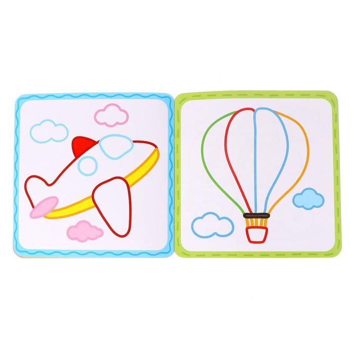 Многоразовая раскраска &laquo;Транспорт&raquo;, 12 стр.