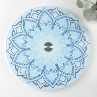 Подставка стеклянная для торта вращающаяся Magistro &laquo;Восток&raquo;, d=32 см, цвет синий