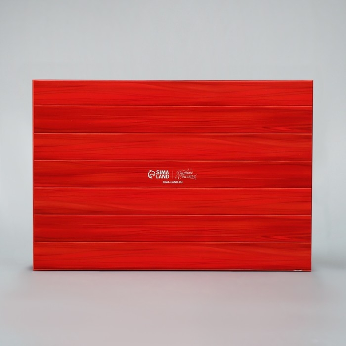 Коробка для капкейков складная с двусторонним нанесением &laquo;Новогодняя почта&raquo;, 25 х 17 х 10 см, Новый год