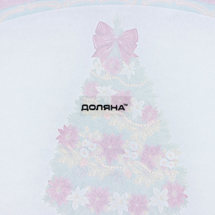 Блюдо стеклянное овальное Доляна «Новогодняя ель», 30×21 см Блюдо стеклянное овальное Доляна «Новогодняя ель», 30×21 см