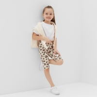 Шорты-велосипедки детские KAFTAN Leo love, р. 34 (122-128 см) Шорты-велосипедки детские KAFTAN Leo love, р. 34 (122-128 см)