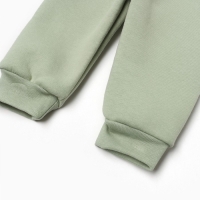 Костюм: толстовка и брюки Крошка Я Dino, рост 62-68, зеленый