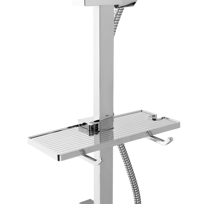 Набор для душа ZEIN H04, квадратный, стойка. мыльница и держатель, шланг 150 см, лейка, хром 97549 Набор для душа ZEIN H04, квадратный, стойка. мыльница и держатель, шланг 150 см, лейка, хром 97549