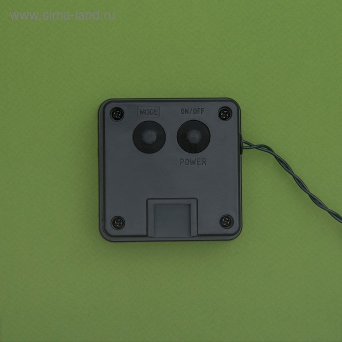 Гирлянда &laquo;Нить&raquo; 4.5 м с насадками &laquo;Шарики&raquo;, IP44, тёмная нить, 30 LED, свечение красное, 2 режима, солнечная батарея