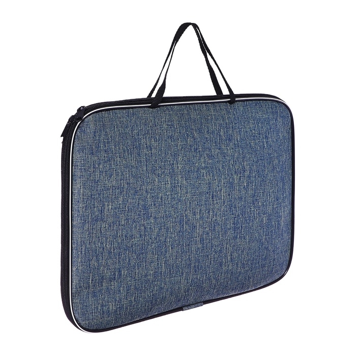 Папка с ручками текстильная А4, Calligrata Папка с ручками текстильная А4, Calligrata "Офис", для бумаг, для офиса, нейлон 600D, серая, ПМ/1, 350 х 270 х 20 мм