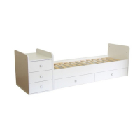 Детская кровать-трансформер &laquo;Фея 1100&raquo;, цвет белый