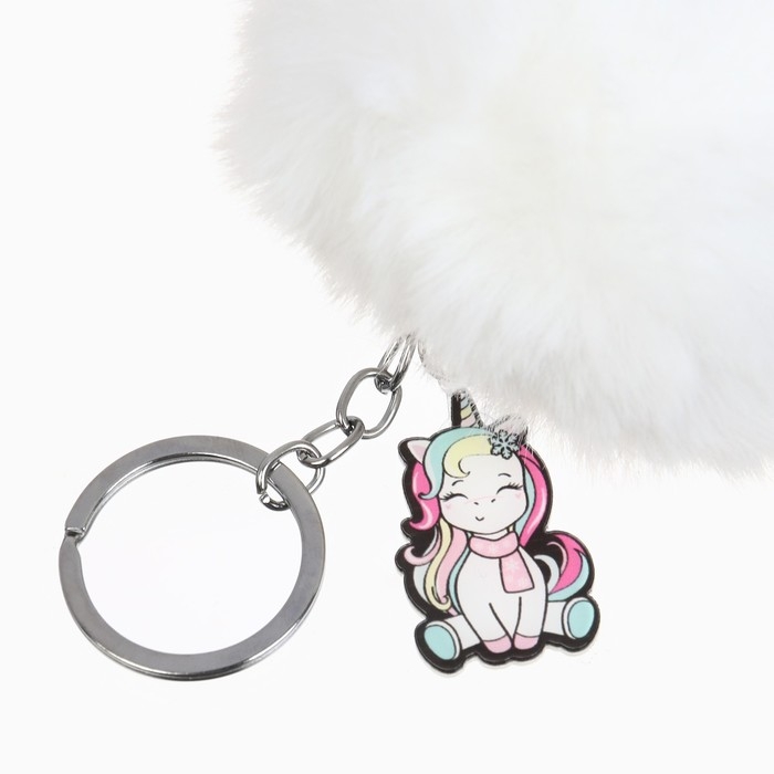 Брелок новогодний, для ключей, пушистик «Новый год: Тепло внутри» 9 х 12 см Брелок новогодний, для ключей, пушистик «Новый год: Тепло внутри» 9 х 12 см