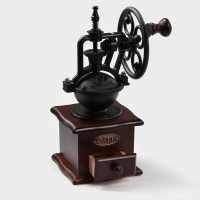 Кофемолка ручная Доляна «Мастер», 26×11×11 см, цвет тёмное дерево Кофемолка ручная Доляна «Мастер», 26×11×11 см, цвет тёмное дерево