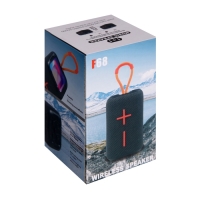 Портативная колонка F68, 5 Вт, 600 мАч, подсветка. micro SD, синяя Портативная колонка F68, 5 Вт, 600 мАч, подсветка. micro SD, синяя