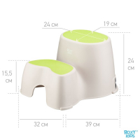 Подставка детская "Ступенька", цвет зеленый Подставка детская "Ступенька", цвет зеленый