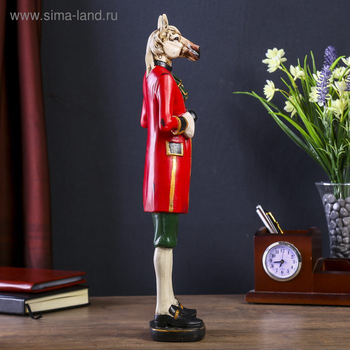 Сувенир полистоун Сувенир полистоун "Английский шарж - Конь в пальто" 41,5х7х12 см