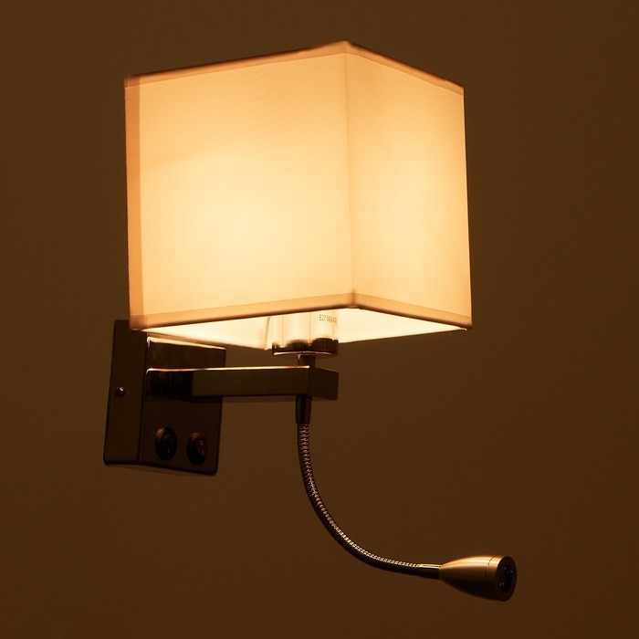 Бра 2236/1WT E27 40Вт бело-хромовый 17х21х45 см Бра 2236/1WT E27 40Вт бело-хромовый 17х21х45 см