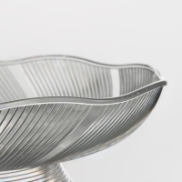 Ваза для фруктов Доляна «Лёгкость», d=26,5 см, цвет прозрачный Ваза для фруктов Доляна «Лёгкость», d=26,5 см, цвет прозрачный