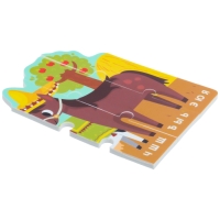 Мягкий пазл для малышей &laquo;Алфавит: Ферма&raquo;, 9 деталей, Крошка Я