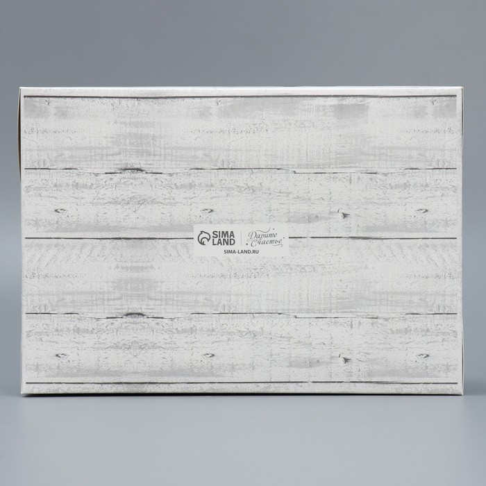 Коробка для капкейка &laquo;Снежные игрушки&raquo;, 23 х 16 х 10 см, Новый год