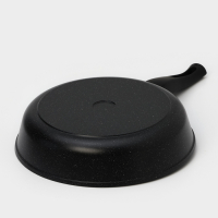 Сковорода Доляна &laquo;Элит&raquo;, d=28 см, пластиковая ручка, стеклянная крышка, антипригарное покрытие