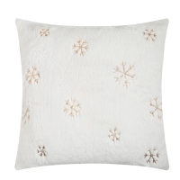 Наволочка декоративная Этель &laquo;Снежинка&raquo; золото 43 х 43 см, 100% п/э