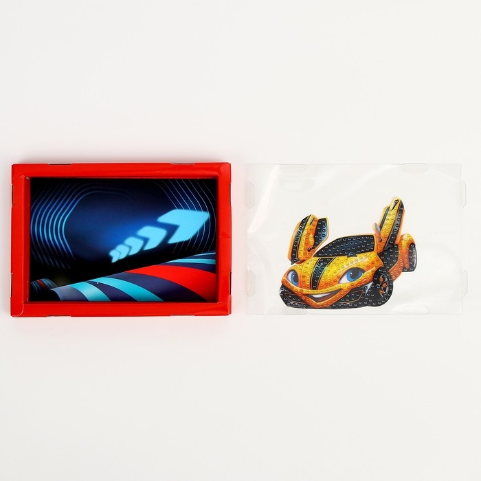 Алмазная мозаика в рамке для детей &laquo;Гоночная машина&raquo;