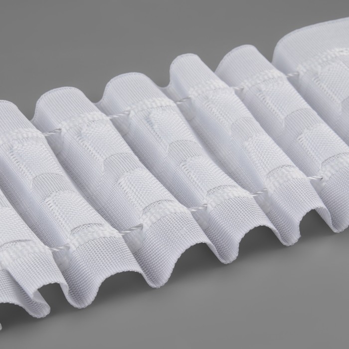 Шторная лента, матовая, 7 см, 30 &plusmn; 1 м, цвет белый