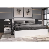 Кровать "ЭКО", 1600х2000 Белый Кровать "ЭКО", 1600х2000 Белый