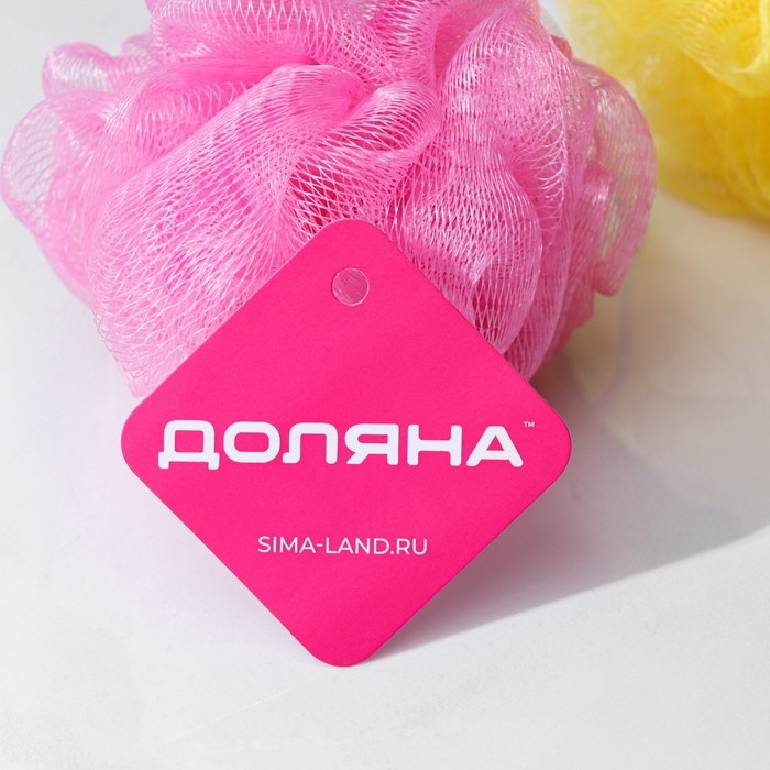 Мочалка для тела детская Доляна &laquo;Зверушки&raquo;, цвет МИКС