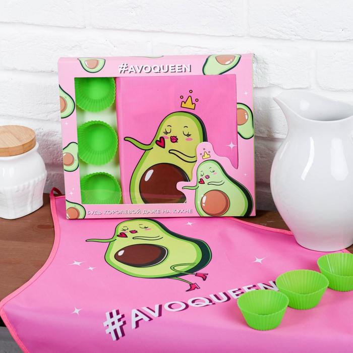 Набор «Avoqueen» кухонный фартук 50см х 70см и формы для выпечки Набор «Avoqueen» кухонный фартук 50см х 70см и формы для выпечки