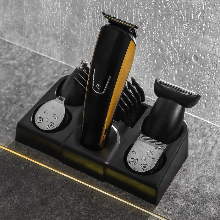 Набор для стрижки Luazon LTRI-15, 5 в 1, 6 Вт, 3/6/9/12 мм, триммер, АКБ, чёрный Набор для стрижки Luazon LTRI-15, 5 в 1, 6 Вт, 3/6/9/12 мм, триммер, АКБ, чёрный