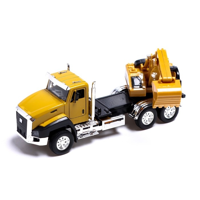 Грузовик металлический «Кран», инерция, открываются двери, свет и звук Грузовик металлический «Кран», инерция, открываются двери, свет и звук